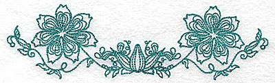 Embroidery Design: Heritage Border 11A<br> 6.88w X 1.99h
