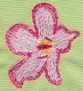 Embroidery Design: Heavenly Hibiscus 1<br>2.02" x 2.38"