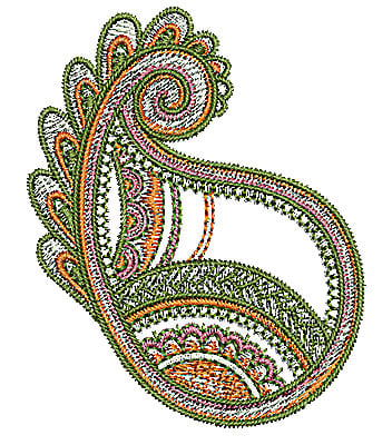 Embroidery Design: Henna design 5<br> 2.17w X 2.71h