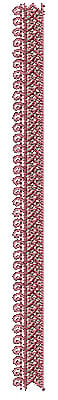 Embroidery Design: Henna border 4<br> 0.55w X 6.82h