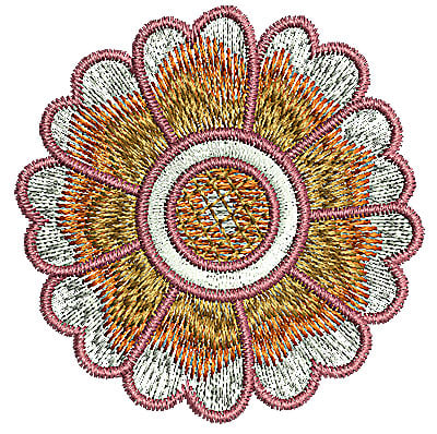 Embroidery Design: Henna flower 8<br> 1.90w X 1.94h