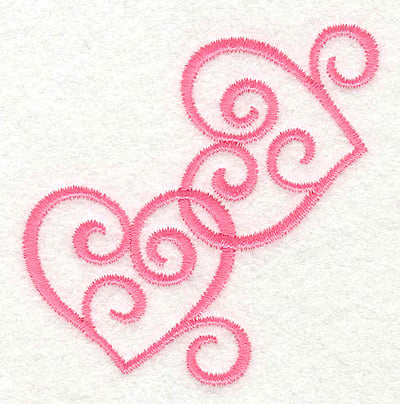 Embroidery Design: Swirly Heart Corner<br>2.59w X 2.74h