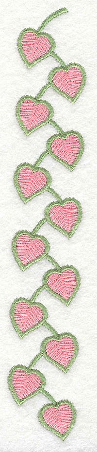 Embroidery Design: Heart Vine Large<br>1.11w X 6.99h