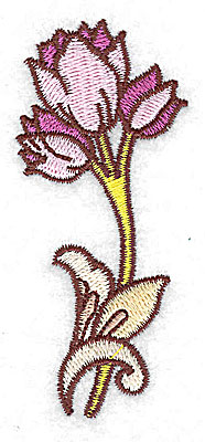 Embroidery Design: Tulips<br> 1.44w X 3.35h