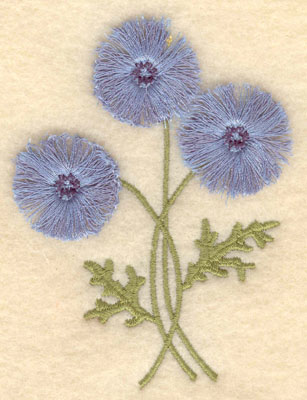 Embroidery Design: Cornflower fringe<br>2.84w X 3.89h