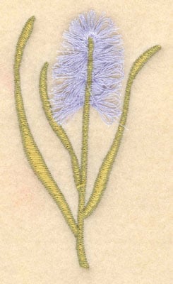 Embroidery Design: Flower D fringe<br>2.31w X 3.85h