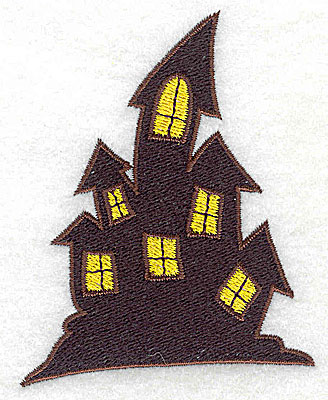 Embroidery Design: Haunted house<br> 2.76w X 3.47h