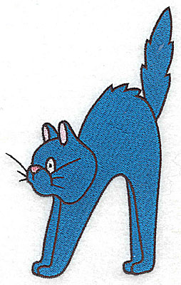 Embroidery Design: Halloween cat large<br> 3.42w X 5.29h