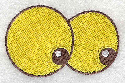 Embroidery Design: Googlie eyes<br> 3.05w X 1.92h