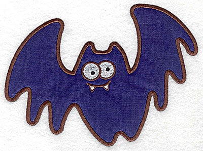 Embroidery Design: Bat applique<br> 6.67w X 4.97h