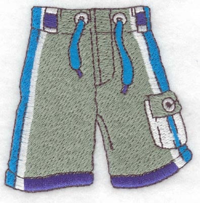 Embroidery Design: Swim trunks<br>2.91w X 2.85h