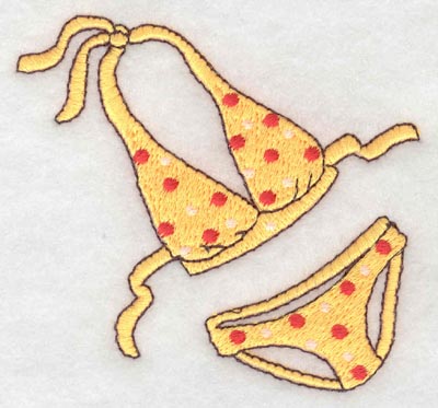 Embroidery Design: Bikini<br>3.23w X 3.15h | Embroidery Legacy Embroidery Design: Bikini<br>3.23w X 3.15h