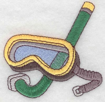Embroidery Design: Snorkel gear<br> 3.00w X 2.94h