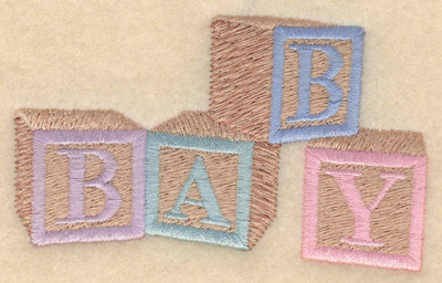 Embroidery Design: Toy block baby<br>2.38w X 3.91h