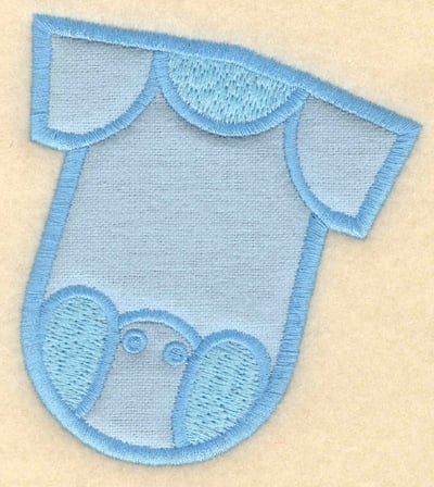 Embroidery Design: Baby jumper applique<br>3.47"w X 3.91"h