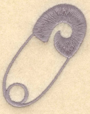 Embroidery Design: Diaper pin large<br>2.09"w X 2.09"h