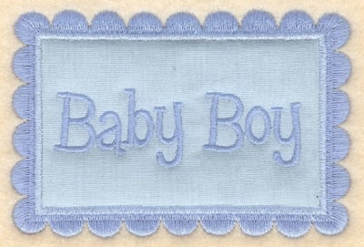Embroidery Design: Baby Boy applique<br>3.92"w X 3.65"h