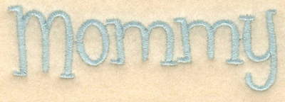 Embroidery Design: Mommy<br>3.50"w X 1.20"h