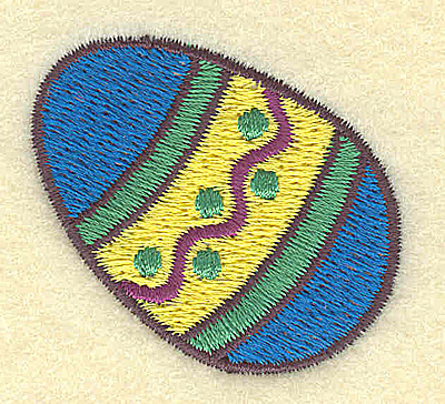 Embroidery Design: Easter egg A<br> 1.76w X 1.63h