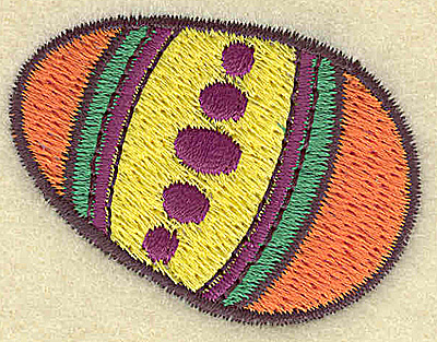 Embroidery Design: Easter egg C <br> 1.88w X 1.46h