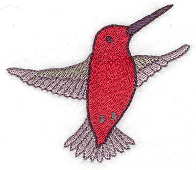 Embroidery Design: Hummingbird 104 small<br> 3.42w X 2.98h