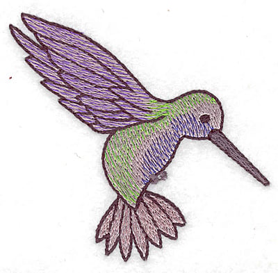 Embroidery Design: Hummingbird 110 small<br> 3.39w X 3.24h