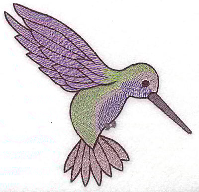 Embroidery Design: Hummingbird 111 large<br> 4.93w X 4.69h