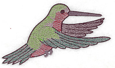 Embroidery Design: Hummingbird 113 large<br> 4.93w X 2.83h