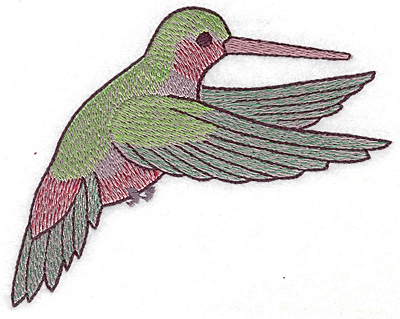 Embroidery Design: Hummingbird 115 large<br> 4.96w X 4.19h