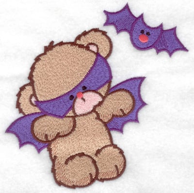 Embroidery Design: Bat bear large<br> 4.94w X 4.97h