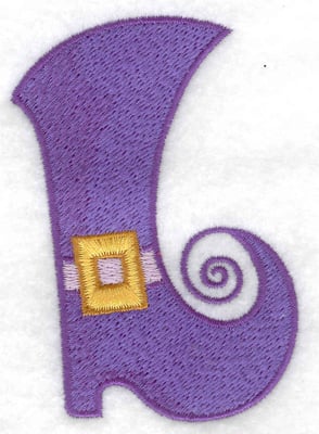 Embroidery Design: Witches boot<br> 2.48w X 3.54h