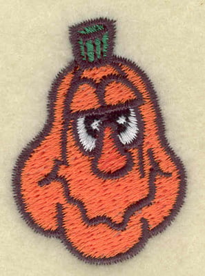 Embroidery Design: Sleepy pumpkin small<br> 1.27w X 1.79h
