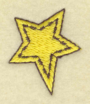 Embroidery Design: Mini star<br> 1.13w X 1.34h