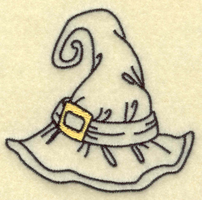 Embroidery Design: Witches hat<br> 3.00w X 2.96h