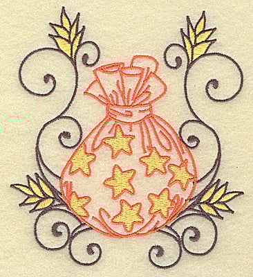 Embroidery Design: Treat Bag with swirls large<br> 4.55w X 4.97h | Embroidery Legacy Embroidery Design: Treat Bag with swirls large<br> 4.55w X 4.97h