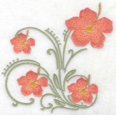 Embroidery Design: Mother's Day flowers large<br> 4.92w X 4.96h