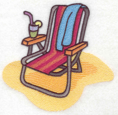 Embroidery Design: Summer holiday large<br> 4.94w X 4.77h
