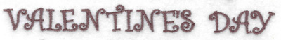 Embroidery Design: Valentine's Day (large)<br> 5.90w X 0.64h
