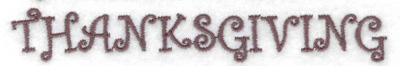 Embroidery Design: Thanksgiving (large)<br> 5.07w X 0.75h