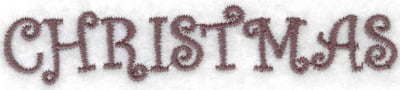 Embroidery Design: Christmas (large)<br> 3.60w X 0.72h