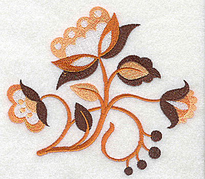 Embroidery Design: Flower C large<br> 4.97w X 4.42h