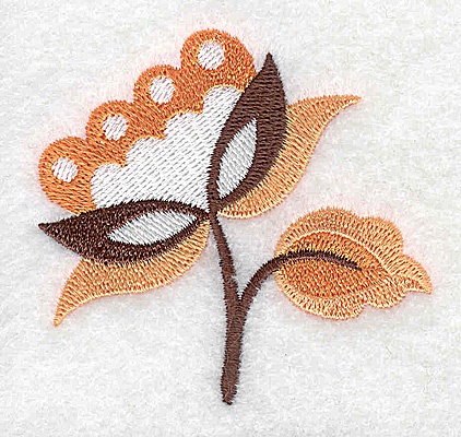 Embroidery Design: Flower C partial<br> 2.68w X 2.52h