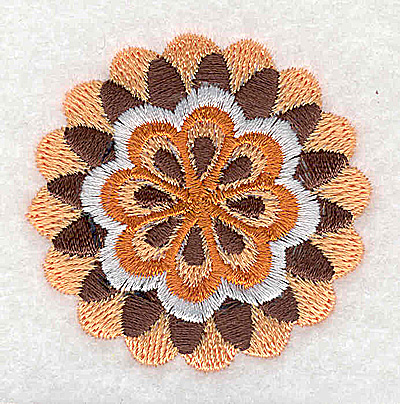 Embroidery Design: Flower H partial<br> 2.01w X 2.00h