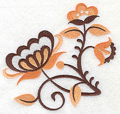 Embroidery Design: Flower I large<br> 4.96w X 4.82h