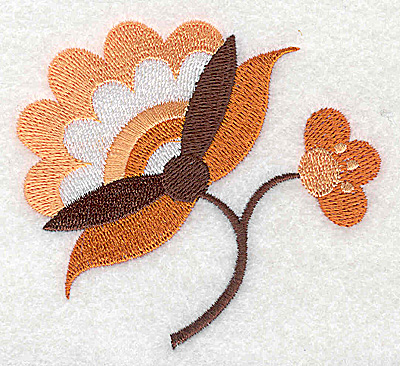 Embroidery Design: Flower J partial<br> 3.32w X 3.01h