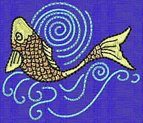 Embroidery Design: Koi B<br> 2.36w X 2.73h