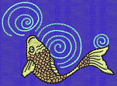 Embroidery Design: Koi D<br> 3.11w X 3.11h