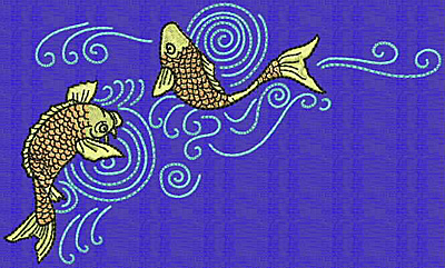 Embroidery Design: Koi F<br> 3.93w X 6.58h
