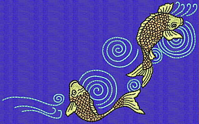 Embroidery Design: Koi G<br> 3.88w X 6.29h