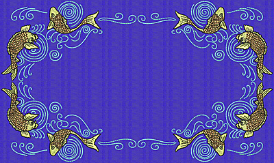 Embroidery Design: Koi W<br> 7.69w X 12.90h